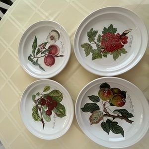 Four Portmeirion Pomona dinner plates